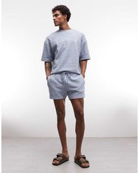 ASOS - Slim Crosshatch Textured Jersey Short - Lyst