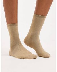 Pieces - Glitter Socks - Lyst