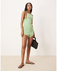 ASOS - Co-ord Structured Knit Micro Shorts - Lyst