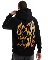 Sixth June - Hoodie Met Chrome-Logo Op De Achterkant - Lyst