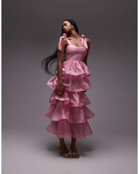 & Other Stories - Corset Front Tiered Maxi Dress - Lyst