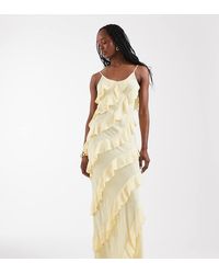 Vero Moda - Bias Cut Ruffle Cami Maxi Dress - Lyst
