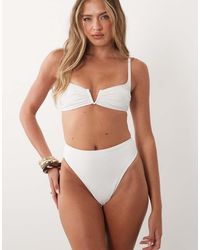ASOS - Maya Azores High Leg High Waist Bikini Bottom - Lyst