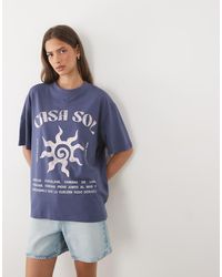 ASOS - Oversized T-Shirt Met Casa Sol-Print - Lyst