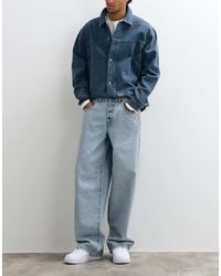 Liquor N Poker - Relaxed baggy Rhinestone Embellished Jeans Co-ord - Lyst