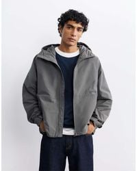 Pull&Bear - Lichtgewicht Regenjas Met Capuchon - Lyst