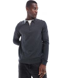 SELECTED - – langärmliges polohemd aus 100% baumwolle - Lyst