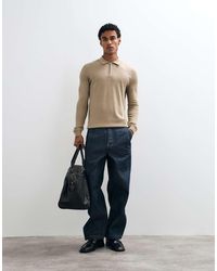 Brave Soul - Knitted 1/4 Zip Jumper With Polo Placket - Lyst