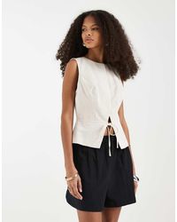 ASOS - Tailored Tie Waistcoat With Linen - Lyst