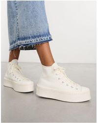 Converse - Chuck taylor all star modern lift - sneakers alte color crema - Lyst
