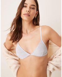 ASOS - Orla - soutien-gorge triangle texturé - pastel - Lyst