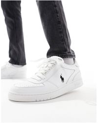 Polo Ralph Lauren - Court - sneakers bianche con logo - Lyst