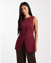 ASOS - Tailored High Neck Moulded Hip Waistcoat - Lyst