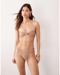 Miss Selfridge - Mix And Match V Front High Leg Bottom - Lyst