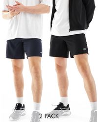 ASOS 4505 - Icon 7 Inch Training Shorts 2 Pack With Quick Dry - Lyst