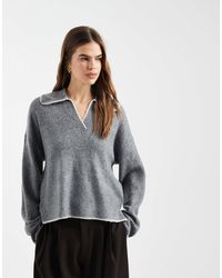 ONLY - – gestricktes polohemd - Lyst