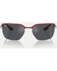 Ray-Ban - Rb3743M Scuderia Ferrari Collection Square Sunglasses With Lens - Lyst