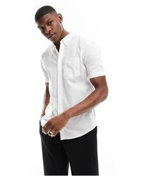 French Connection - Linen Short Sleeve Shirt - Lyst