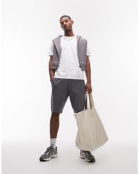 TOPMAN - Long Short With Textured Panel - Lyst
