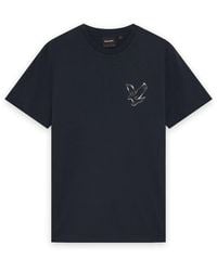 Lyle & Scott - Ss T-Shirts Chrome Eagle Graphic T-Shirt - Lyst