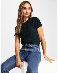 AllSaints - Camiseta negra holgada grace - Lyst