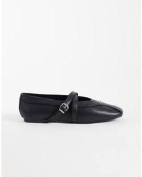 Tommy Hilfiger - Baisley Real Premium Leather Ballet Flats - Lyst