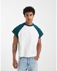 ASOS - Boxy Oversized Raglan T-shirt With Cap Sleeve - Lyst