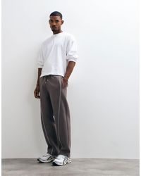 ASOS - Regular Straight Leg jogger With Curved Piping - Lyst