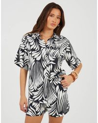 Brave Soul - Printed Short Sleeve Shirt And Short Set - Lyst