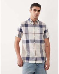 Barbour - Douglas Short Sleeve Large Check Tartan Tailored Shirt - Lyst