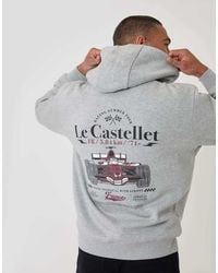 Threadbare - Relaxed Fit Le Castellet Graphic Print Hoodie - Lyst