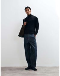 Mango - High Neck Knitted Sweater - Lyst