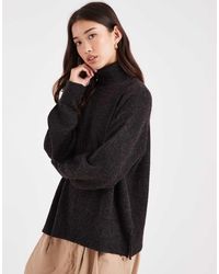 Vero Moda - Zachte Gebreide Coltrui Met Wijde Mouwen - Lyst