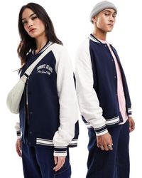 Tommy Hilfiger - Giacca bomber unisex oversize stile college - Lyst