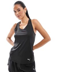PUMA - Top Sin Mangas Con Espalda De Nadadora Essential De - Lyst