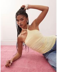Collusion - Asymmetrical Halter Neck Top - Lyst