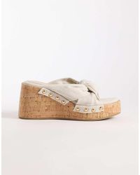 ASOS - Tulip Wedges With Twist Detail - Lyst