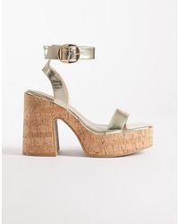 South Beach - Double Buckle Wedge Sandals - Lyst