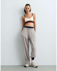 Oysho - Cotton-Blend Fleece Joggers - Lyst