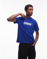 Tommy Hilfiger - T-Shirt Acceso Con Logo Grande - Lyst