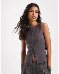 Brave Soul - Button Down Vest - Lyst