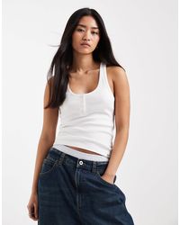 Collusion - Henley Rib Vest - Lyst