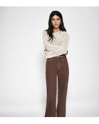 Pull&Bear - Straight Wide-Leg Jeans - Lyst
