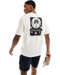 SELECTED - Oversized T-shirt With Palm Placement Back Print - Lyst