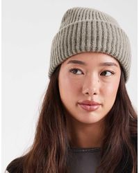 New Look - Grofgebreide Beanie - Lyst