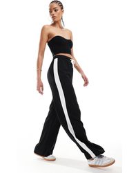 ASOS - Asos Design Tall Pull On Pants With Contrast Panel - Lyst