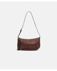 Stradivarius - Sac en imitation daim à franges - marron - Lyst