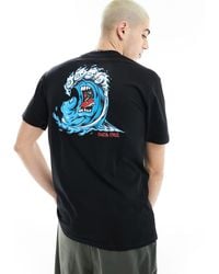 Santa Cruz - Screaming Wave Print T-shirt - Lyst