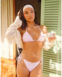 The Frolic - X Lydia Kara Exclusive Tie Side Bikini Bottom Co-Ord - Lyst