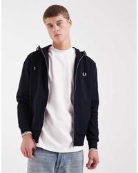 Fred Perry - Hoodie Met Ritssluiting - Lyst